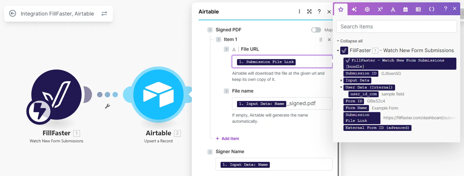 Mapping direct download link to Airtable