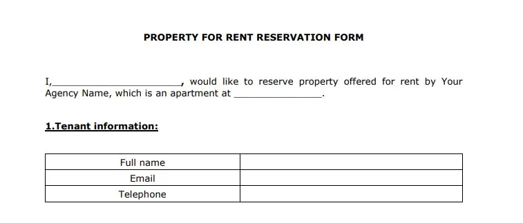 Example of a PDF document prepared with blank spaces