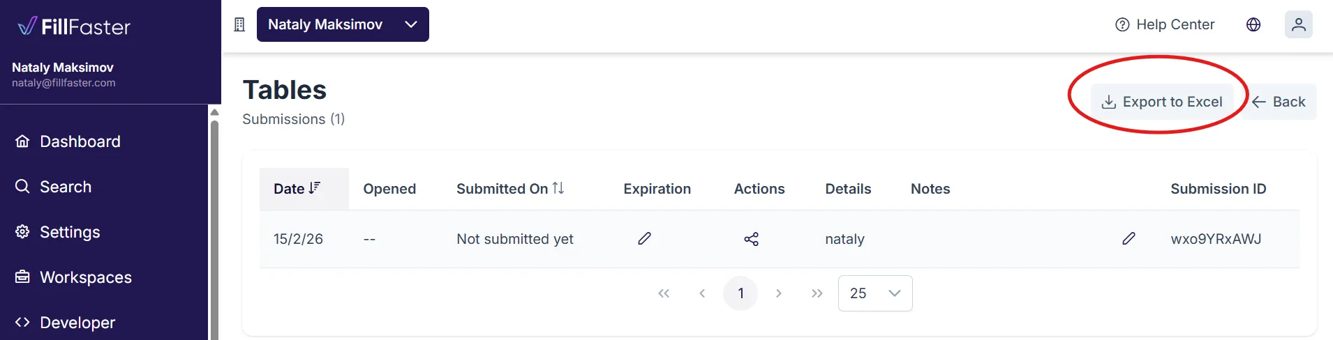 Uploading a PDF document in the form builder