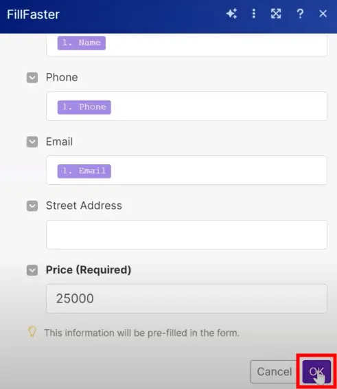 Saving the module configuration in Make.com
